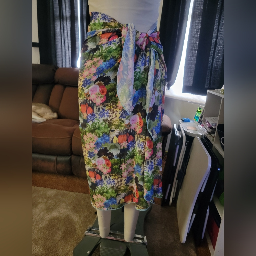 Liberty Art Fabric sarong/beach cover up